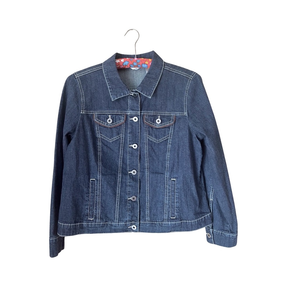 NWOT Laura Ashley Denim Jacket - Petite size medium (tag says L)